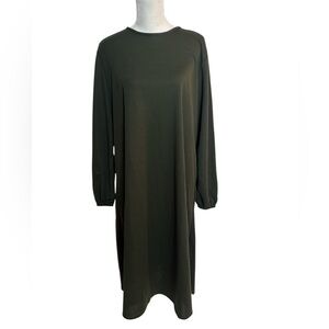 Green long sleeve women tunic size 44EU ( Large)
New
